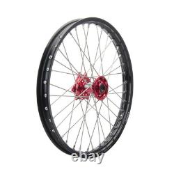 Complete Wheel Front 21 x 1.60 Black Rim/Silver Spoke/Red Hub