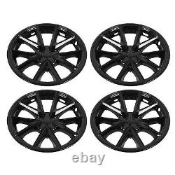 Complete Wheel Hub Rim Cover 4 Pieces Fully Wrapped Scratch Resistant And