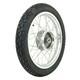 Complete Wheel Rear 1.5x16 Inch Polished Alloy Rim, Vee Rubber Tire
