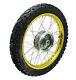 Complete Wheel Rear For Simson S51 S50 Kr51 Schwalbe Rim Gold Enduro 185 Tyre