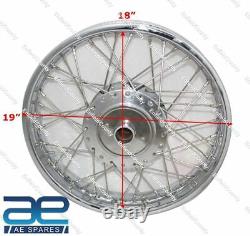 FOR ROYAL ENFIELD CLASSIC COMPLETE 18 REAR WHEEL RIM WITH 40 SS SPOKES ECs