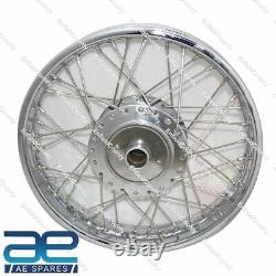 FOR ROYAL ENFIELD CLASSIC COMPLETE 18 REAR WHEEL RIM WITH 40 SS SPOKES ECs