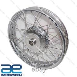 FOR ROYAL ENFIELD CLASSIC COMPLETE 18 REAR WHEEL RIM WITH 40 SS SPOKES GEc