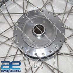 FOR ROYAL ENFIELD CLASSIC COMPLETE 18 REAR WHEEL RIM WITH 40 SS SPOKES GEc