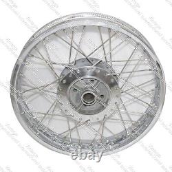 FOR ROYAL ENFIELD CLASSIC COMPLETE 18 REAR WHEEL RIM WITH 40 SS SPOKES New