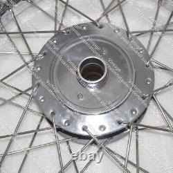 FOR ROYAL ENFIELD CLASSIC COMPLETE 18 REAR WHEEL RIM WITH 40 SS SPOKES @Vi
