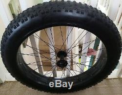 Fat Bike bicycle front complete wheel rim+tire 26 X 4 coyote MTRAXX honda cup