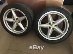 Ferrari 360 alloy wheels, Complete Set With good 6mm Tyres Michelins