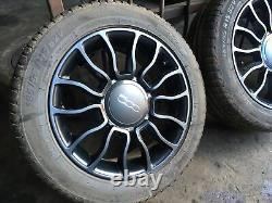 Fiat 500 Twin Air Alloy Wheels X4 Complete Set Genuine 15inch 4 Stud