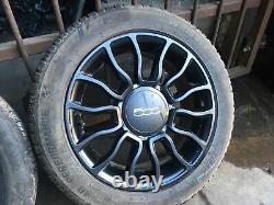 Fiat 500 Twin Air Alloy Wheels X4 Complete Set Genuine 15inch 4 Stud