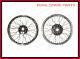 Fit For 19 Wheel Rim Pair Complete With Spokes Half & Width Hub Bsa Enfield