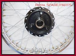 Fit For 19 Wheel Rim Pair Complete With Spokes Half & Width Hub BSA Enfield