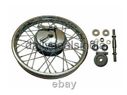 Fit For Royal Enfield Complete 19 Inches Front Wheel Rim & Drum Plate 40 Holes