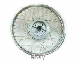 Fit For Royal Enfield Complete Pair Steel Wheel Rim Wm2 19 Bullet 350 500