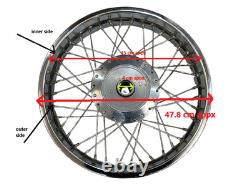 Fits For Royal Enfield Classic C5 UCE 18 Complete Rear Wheel Rim