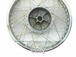 Fits Royal Enfield 350 500 Complete Pair Steel Wheel Rim Wm2 19 GEc