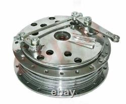 Fits Royal Enfield BSA Front Wheel Rim + 7'' Complete Hub Drum Polished