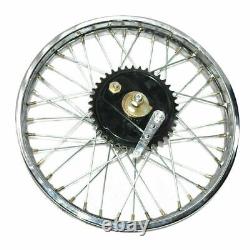 Fits Royal Enfield BSA Rear Wheel Rim 19'' Complete + Spoke Half + Hub