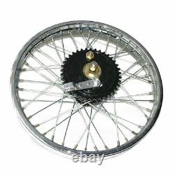 Fits Royal Enfield BSA Rear Wheel Rim 19'' Complete + Spoke Half + Hub