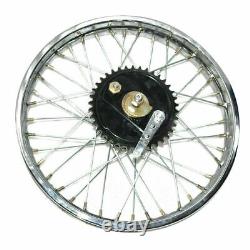 Fits Royal Enfield BSA Rear Wheel Rim 19'' Complete + Spoke Half + Hub ECs