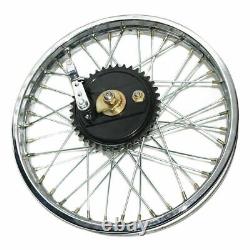 Fits Royal Enfield BSA Rear Wheel Rim 19'' Complete + Spoke Half + Hub ECs