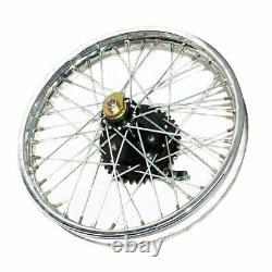 Fits Royal Enfield BSA Rear Wheel Rim 19'' Complete + Spoke Half + Hub ECs