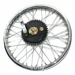 Fits Royal Enfield BSA Rear Wheel Rim 19'' Complete + Spoke Half + Hub S2u