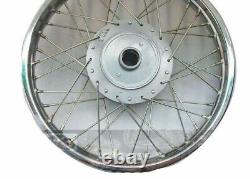 Fits Royal Enfield Bullet 350 500 Complete Pair Steel Wheel Rim Wm2 19 AEs