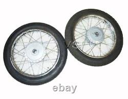 Fits Royal Enfield Complete Wheel Rim WM2- 19 With Tyre & Tube Pair S2u