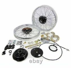 Fits Royal Enfield Front & Rear Half Width Wheel Rim Brake Assy Complete Set ECs