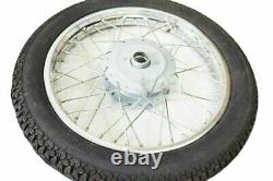 Fits Royal Enfield Steel Wheel Rim Pair Complete Wm2-19 With Tyre & Tube