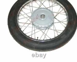 Fits Royal Enfield Steel Wheel Rim Pair Complete Wm2-19 With Tyre & Tube AEs