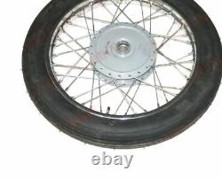 Fits Royal Enfield Steel Wheel Rim Pair Complete Wm2-19 With Tyre & Tube S2u