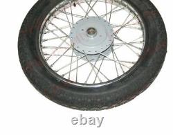 Fits Royal Enfield Steel Wheel Rim Pair Complete Wm2-19 With Tyre & Tube S2u