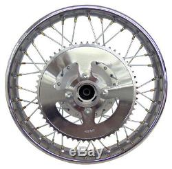 For Kawasaki 03-06 KLX125 14 Complete Rear Rim Wheel Assembly Brakes & Sprocket