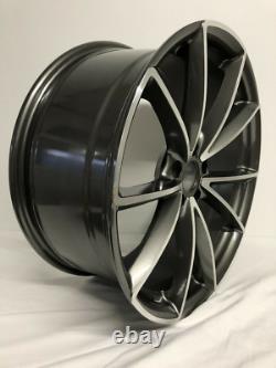 For Skoda Style 19 x 8 Alloy Wheels Set x4 New 5x112 Gun-Metal