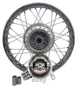 For Suzuki 03-Up DRZ 125 16 Complete Rear Rim Wheel Assembly Brakes & Sprocket