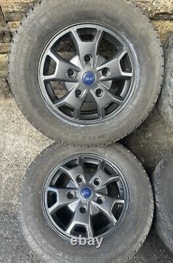 Ford Transit Mk8 16 Alloy Wheels Complete Set Refurbed Grey Custom Etc Genuine