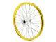 Front Wheel Complete Haan Wheels 21x1, 60x36t Rim Yellowithhub Silver/rays