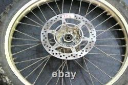 Front Wheel Rim Kawasaki KX 125 -250 Gold Color Complete with Disc