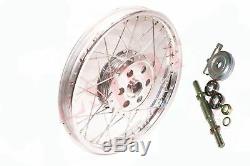 Front Wheel Rim With 7'' Complete Hub Drum Polished for Royal Enfield Norton S2u