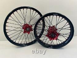 Gas Gas Motocross Wheels Rims Black Red Complete 18/21 125 250 450 Husky KTM