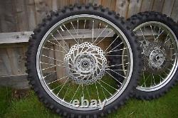 Genuine 2006 Honda CR125 OEM Wheel set Very good condition CR 125 wheels rims