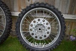 Genuine 2006 Honda CR125 OEM Wheel set Very good condition CR 125 wheels rims