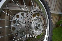 Genuine 2006 Honda CR125 OEM Wheel set Very good condition CR 125 wheels rims