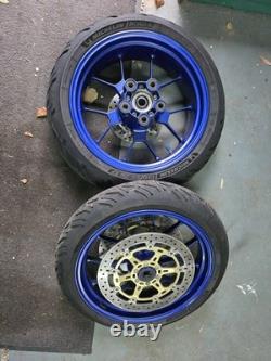 Genuine Aprilia Rsv 1000 Tuono 2004-2008 Blue 17 Wheels Complete Discs Tyres