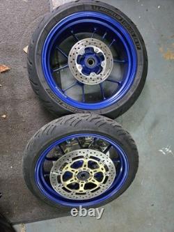 Genuine Aprilia Rsv 1000 Tuono 2004-2008 Blue 17 Wheels Complete Discs Tyres