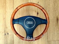 Genuine Audi wood rim steering wheel complete A2 A3 A4 A6 A8