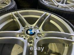 Genuine Bmw 19 M Sport 313 Alloy Wheels And Tyres Set Complete Chrome