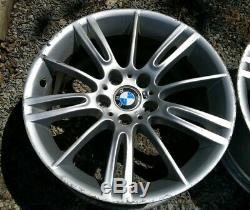 Genuine Bmw E90 M-SPORT MV3 18 Complete Set Of Staggered Alloy Wheels 8036933/4